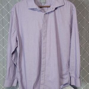 Michael Kors Men's Light Lavender Long-Sleeve Dress Shirt